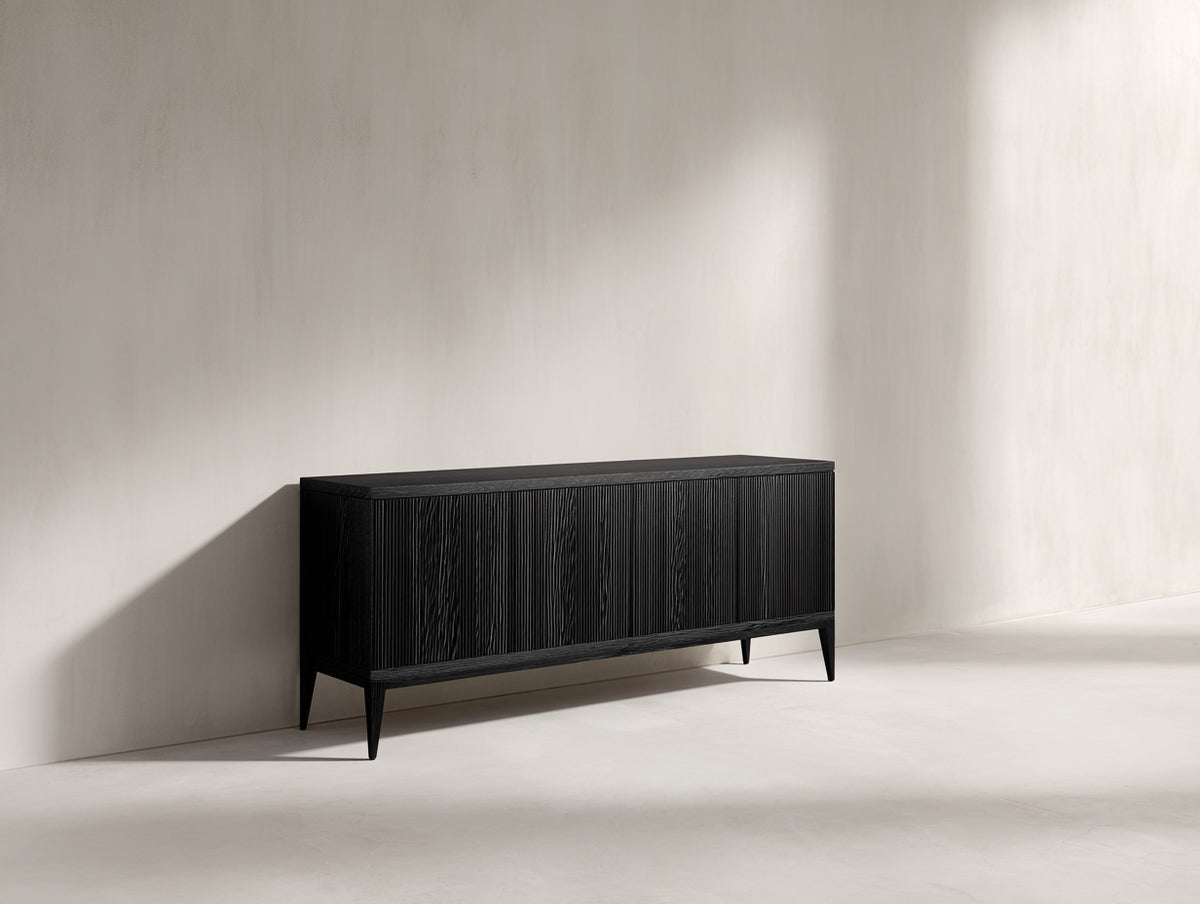 Meuble d'entrée - Bois - 166x41x78 cm - Noir - Style minimaliste